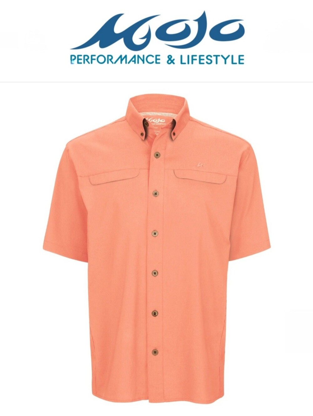 Mojo Mr.Big Short Sleeve Performance Fishing Shirt Sz XL Sailor Sunset